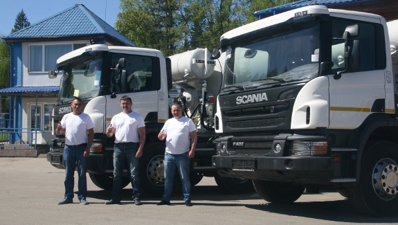 Автобетоносмесители на шасси Scania